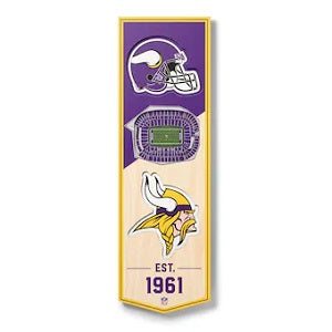 Minnesota Vikings --- 3-D StadiumView Banner - Small