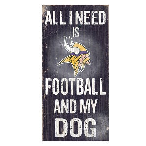 Minnesota Vikings --- All I Need Wood Sign