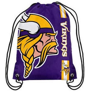 Minnesota Vikings --- Big Logo Drawstring Backpack