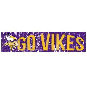 Minnesota Vikings --- Slogan Wood Sign