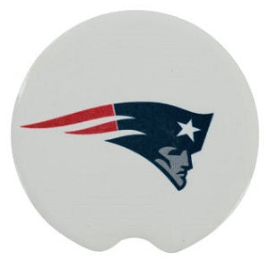 New England Patriots --- Ceramic Car Coasters 2-pk