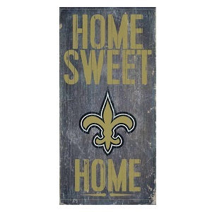 New Orleans Saints --- Home Sweet Home Wood Sign