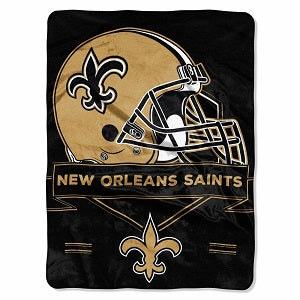 New Orleans Saints --- Royal Plush Prestige Design Blanket