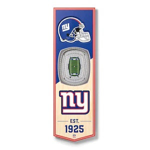 New York Giants --- 3-D StadiumView Banner - Small