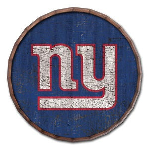 New York Giants --- Crackle Finish Barrel Top Sign