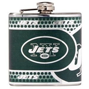 New York Jets --- Stainless Steel Flask
