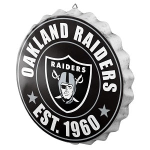 Oakland Raiders --- Bottle Cap Sign