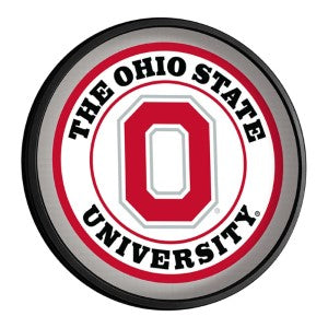 Ohio State Buckeyes --- Round Slimline Lighted Wall Sign