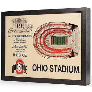 Ohio State Buckeyes --- 25-Layer StadiumView 3D Wall Art