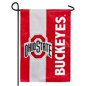 Ohio State Buckeyes --- Embroidered Logo Applique Flag