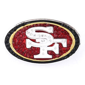 San Francisco 49ers --- Crystal Logo Pin