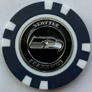 Seattle Seahawks --- Poker Chip Ball Marker
