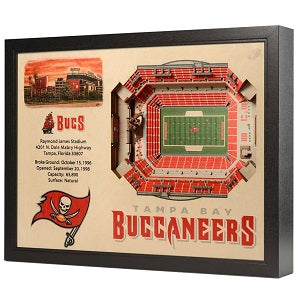 Tampa Bay Buccaneers --- 25-Layer Stadium View 3D Wall Art
