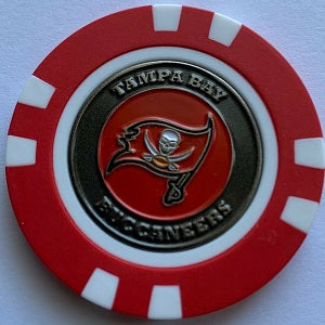 Tampa Bay Buccaneers --- Poker Chip Ball Marker
