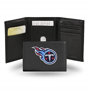 Tennessee Titans --- Black Leather Trifold Wallet