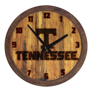 Tennessee Vols (branded) --- Faux Barrel Top Wall Clock