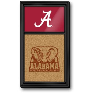 Alabama Crimson Tide --- Dual Logo Cork Note Board