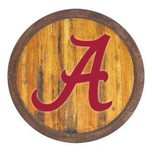 Alabama Crimson Tide --- Faux Barrel Top Sign