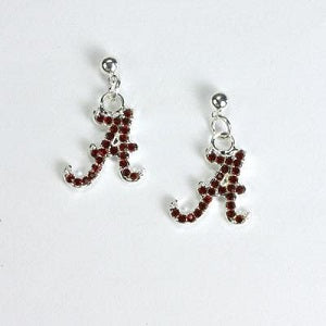 Alabama Crimson Tide --- Crystal Logo Earrings