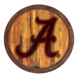 Alabama Crimson Tide (branded) --- Faux Barrel Top Sign