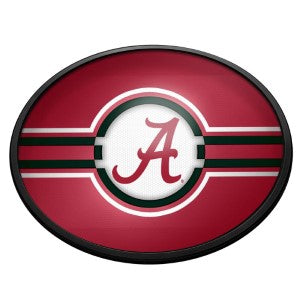 Alabama Crimson Tide (crimson) --- Oval Slimline Lighted Wall Sign