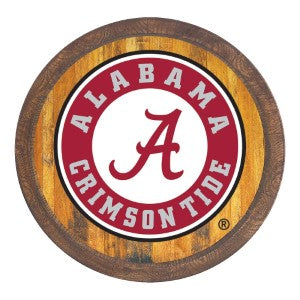Alabama Crimson Tide (school seal) --- Faux Barrel Top Sign