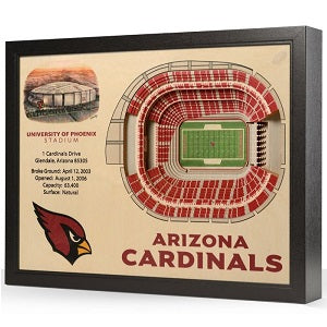 Arizona Cardinals --- 25-Layer StadiumView 3D Wall Art