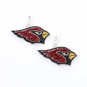 Arizona Cardinals --- Crystal Logo Earrings