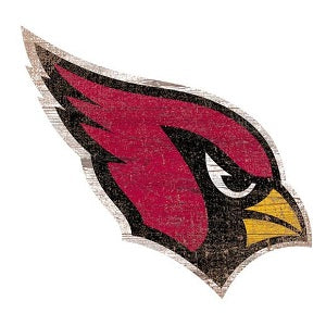 Arizona Cardinals --- Distressed Logo Cutout Sign