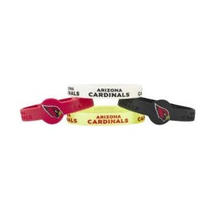 Arizona Cardinals --- Silicone Bracelets 4-pk