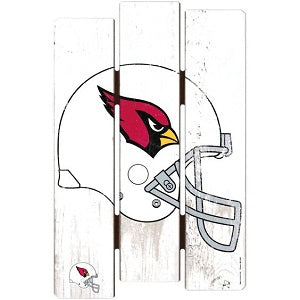 Arizona Cardinals --- Wood Fence Sign