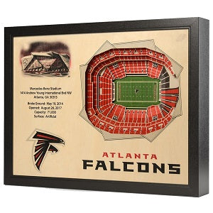 Atlanta Falcons --- 25-Layer StadiumView 3D Wall Art