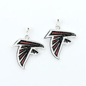 Atlanta Falcons --- Crystal Logo Earrings