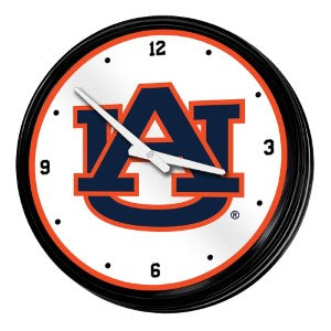 Auburn Tigers --- Retro Lighted Wall Clock