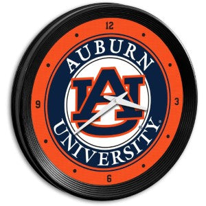 Auburn Tigers --- Ribbed Frame Wall Clock