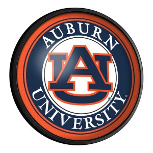 Auburn Tigers --- Round Slimline Lighted Wall Sign