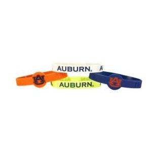 Auburn Tigers --- Silicone Bracelets 4-pk