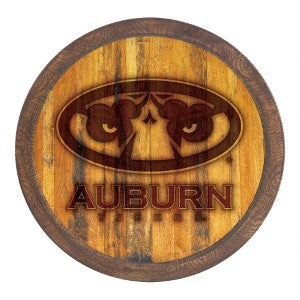 Auburn Tigers (branded eyes) --- Faux Barrel Top Sign