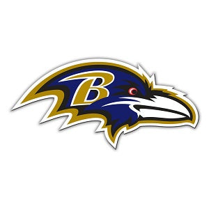 Baltimore Ravens --- 12in Logo Magnet