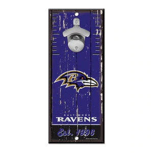Baltimore Ravens --- Bottle Opener Sign