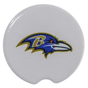Baltimore Ravens --- Ceramic Car Coasters 2-pk