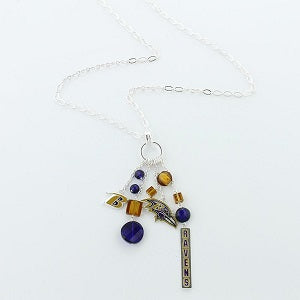 Baltimore Ravens --- Cluster Necklace