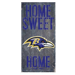 Baltimore Ravens --- Home Sweet Home Wood Sign