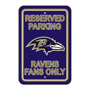 Baltimore Ravens --- Reserved Parking Sign