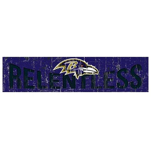 Baltimore Ravens --- Slogan Wood Sign