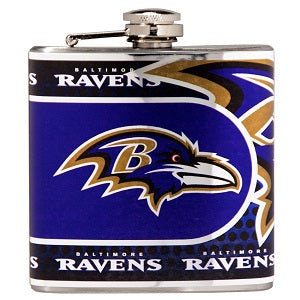 Baltimore Ravens --- Stainless Steel Flask