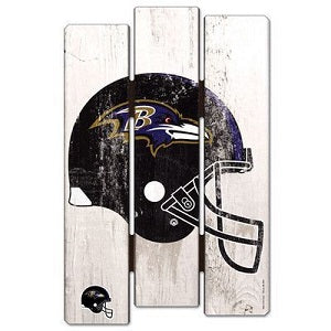 Baltimore Ravens --- Wood Fence Sign