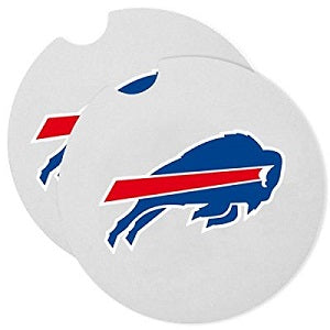 Buffalo Bills --- Ceramic Car Coasters 2-pk