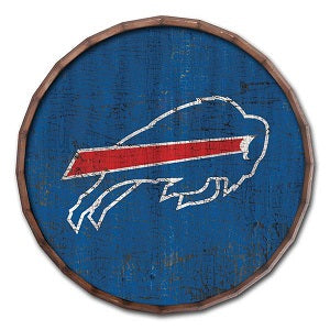 Buffalo Bills --- Crackle Finish Barrel Top Sign