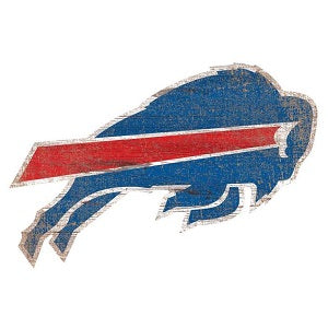 Buffalo Bills --- Distressed Logo Cutout Sign